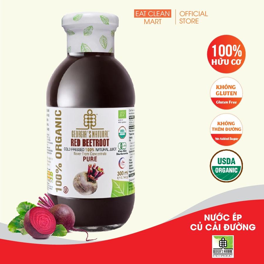 Nước Ép Củ Dền Đỏ Hữu Cơ 100% Beetroot Georgia's Natural - ORGANIC Pure Red Beetroot 300ml