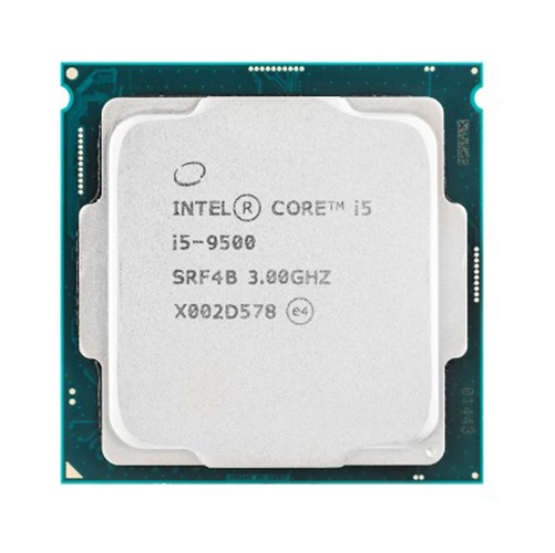 Bộ Vi Xử Lý CPU Intel Core I5-9500 (3.00GHz, 9M, 6 Cores 6 Threads, Socket LGA1151-V2, Thế hệ 9) Tray chưa Fan - Hàng Chính Hãng