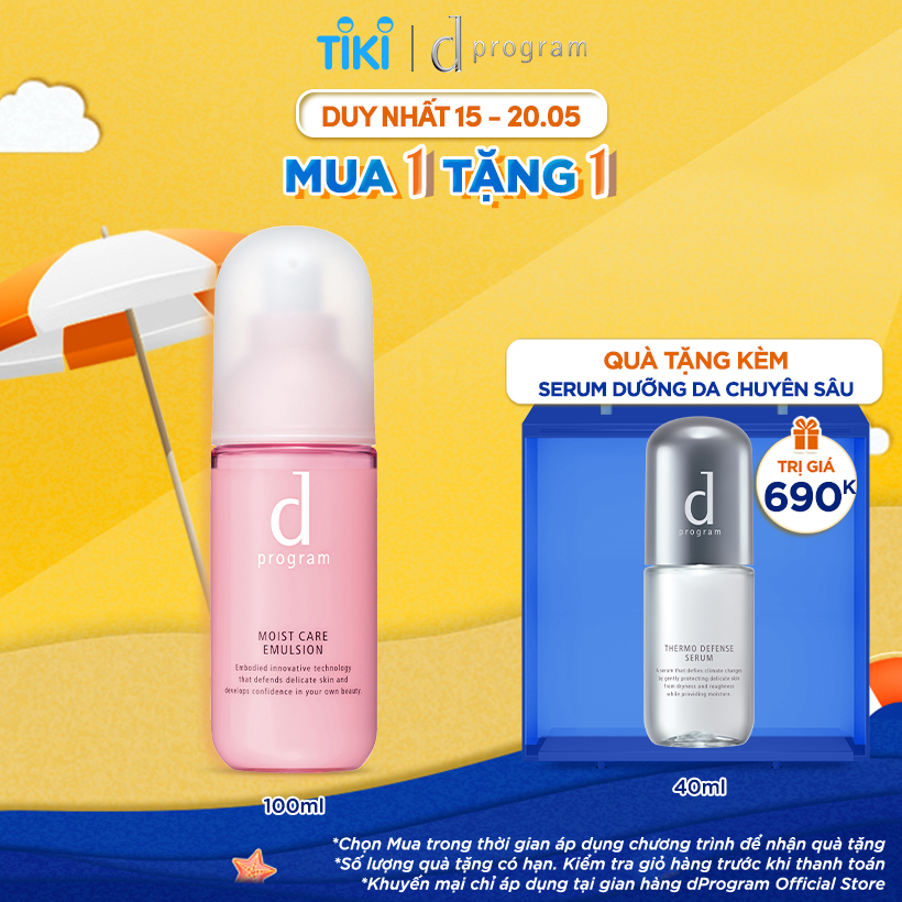 Sữa Dưỡng Cho Da Khô Nhạy Cảm d program Moist Care Emulsion 100ml