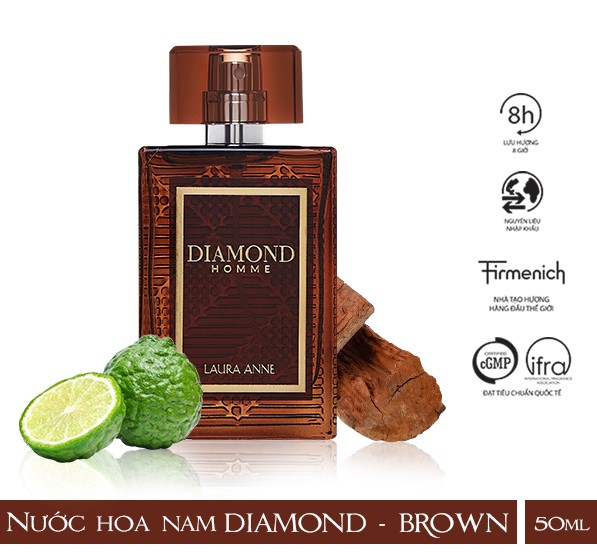 Nước Hoa Nam Diamond Homme Brown 45ml Chính Hãng