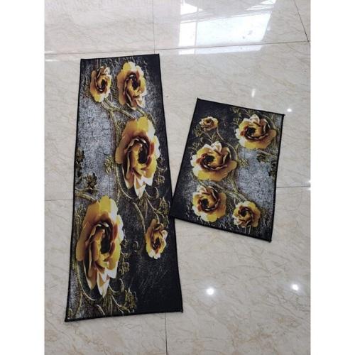 Thảm Nhà Bếp - Bộ 2 Thảm Lau Chân 3D Siêu Đẹp - Giao Hình Ngẫu Nhiên - Miễn Phí Vận Chuyển