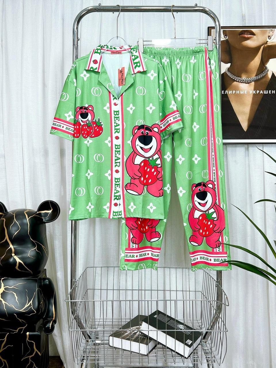 Đồ bộ vải Thun Lạnh Bigsize 60kg~85kg, Pyjama, Tay Ngắn TL_TN_06