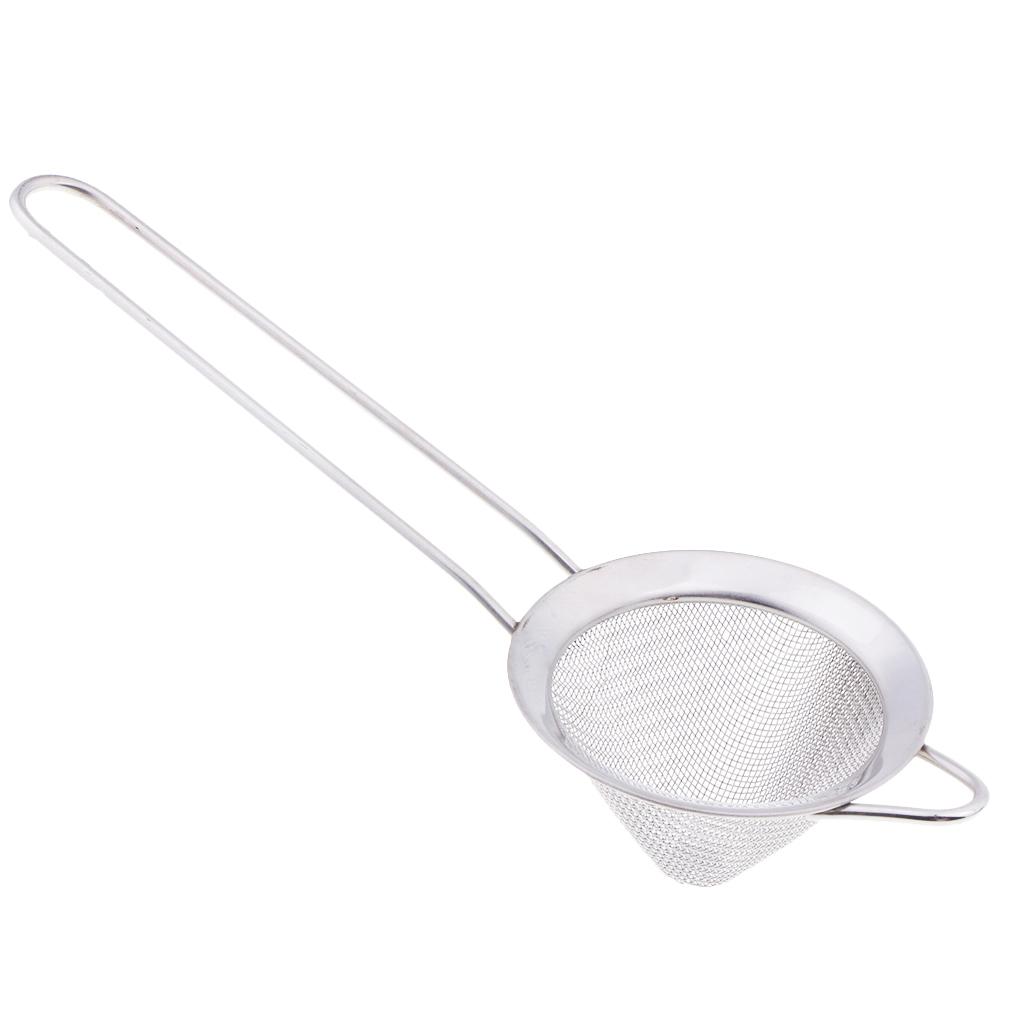 Stainless Steel Fine Mesh Strainer Bowl Drainer Sieve Colander Sifter 7/9/12/14/16/18cm
