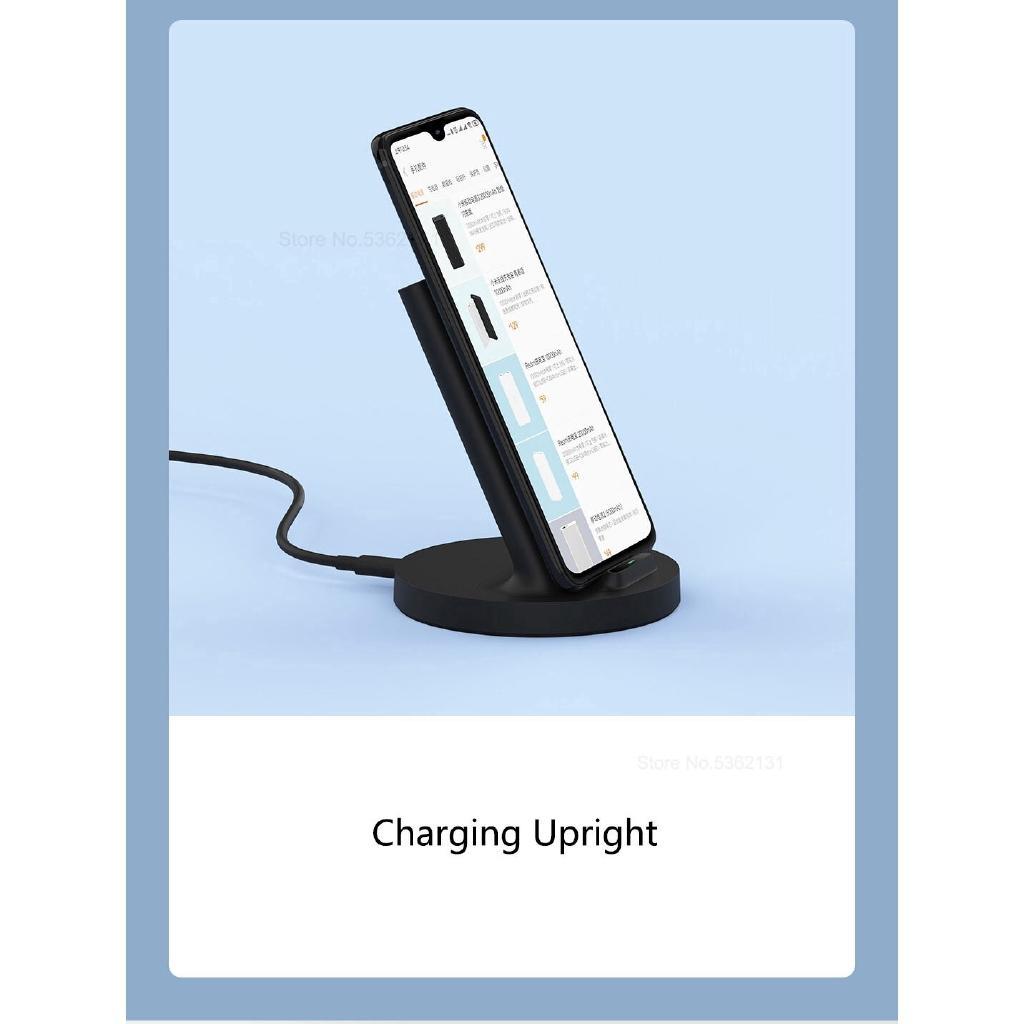 Sạc không dây dọc Xiaomi 20W Max Điện thoại nhanh sạc với Đế điện thoại thông minh Xiaomi Mi 9 Samsung