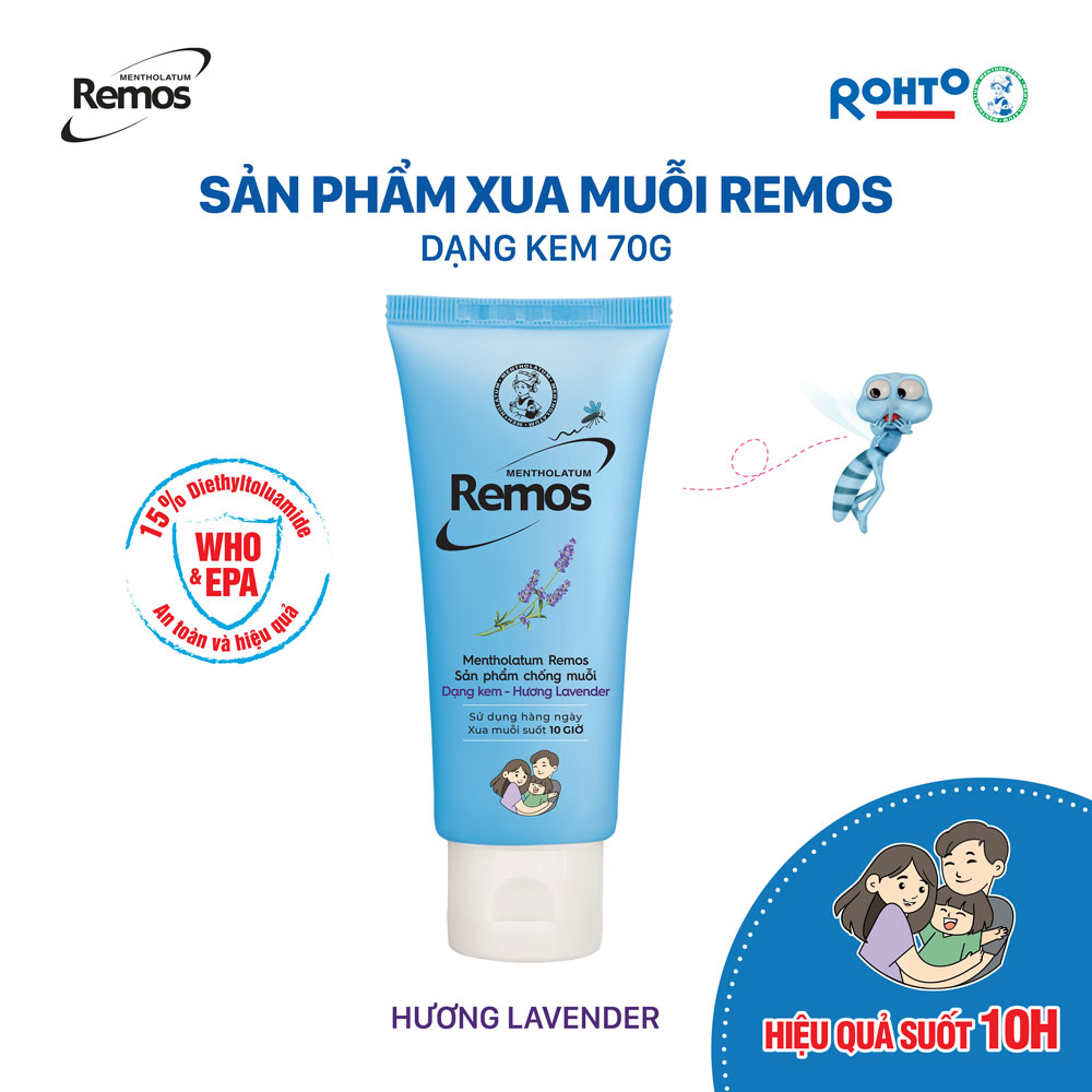 Kem chống muỗi Rohto Metholatum Remos Hương Lavender 70g