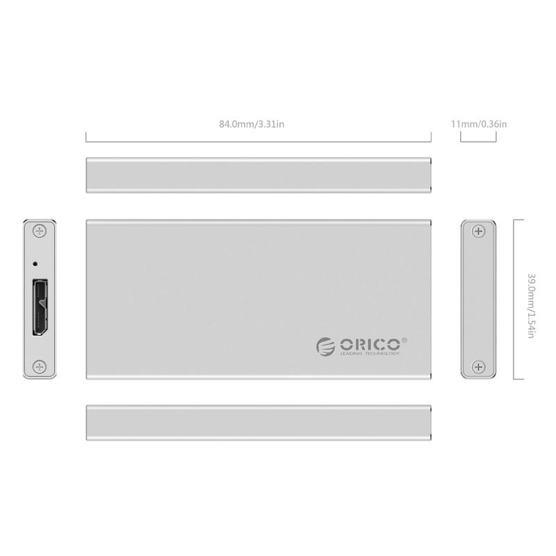 Box ổ cứng 2.5&quot; mSATA3 SSD USB 3.0