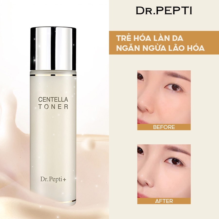 Nước Hoa Hồng Dr.Pepti+ Dưỡng Da Căng Bóng Centella Toner