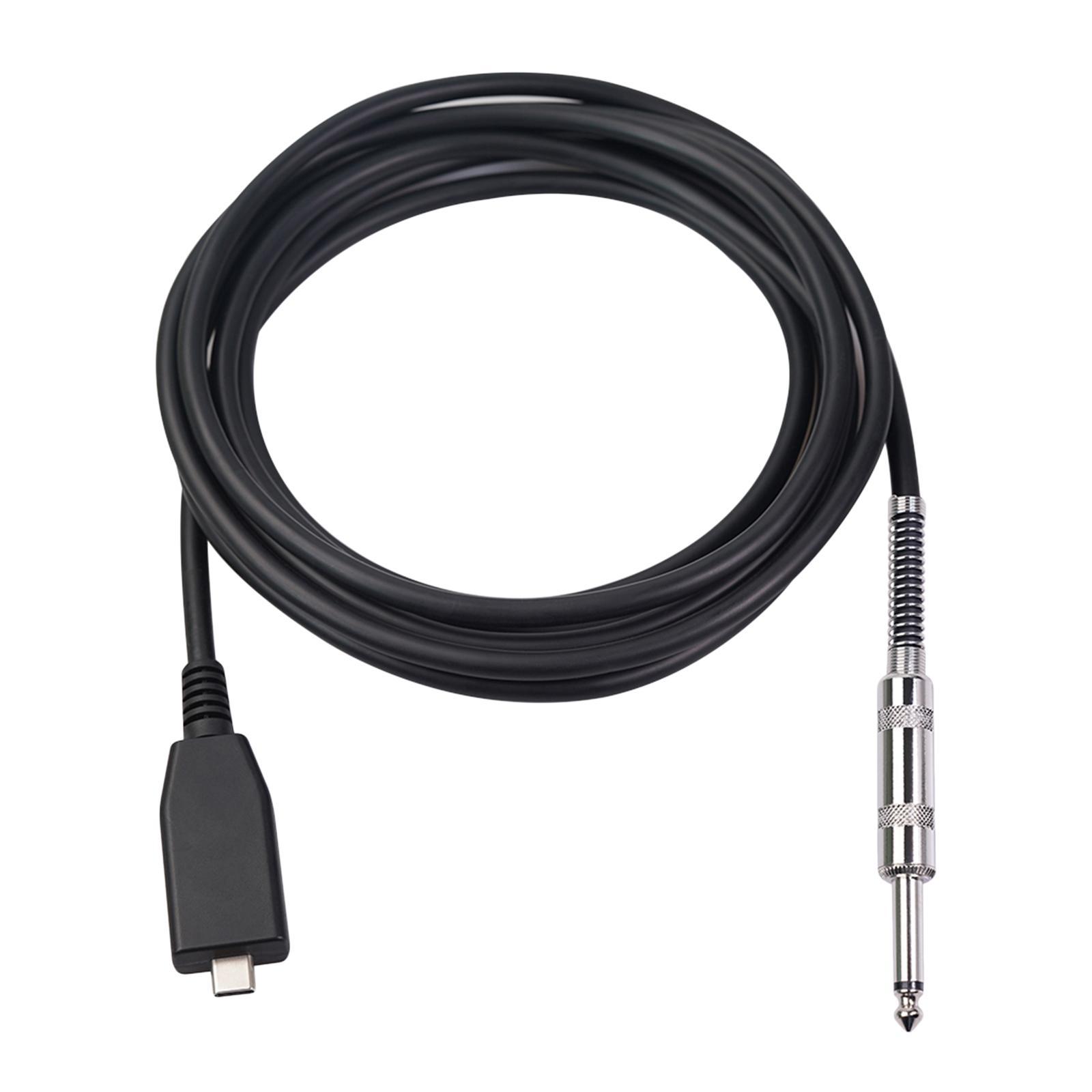 Type-C 6.35mm Cable Adapter  Plug and Play Low Noise High Fidelity 2m