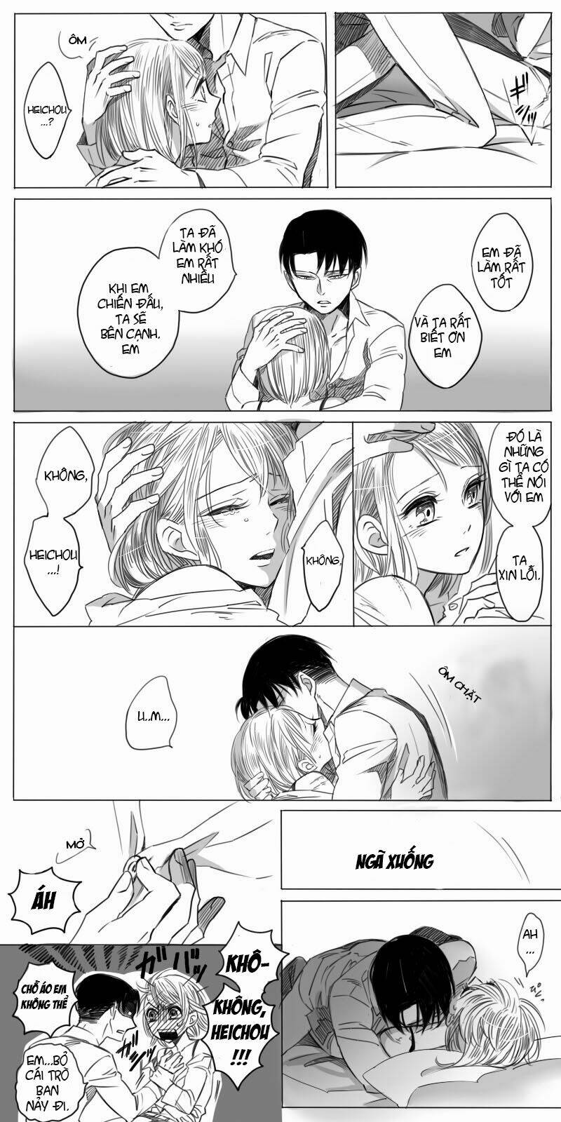 tấn công người khổng lồ - doujinshi rivapetra chapter 3 7