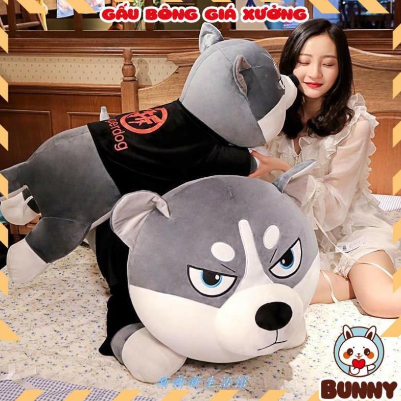 Gấu Bông Chó Husky Siêu To Khổng Lồ _ Chó Husky Siêu Mềm Mịn tạo cảm giác thoải mái khi ôm