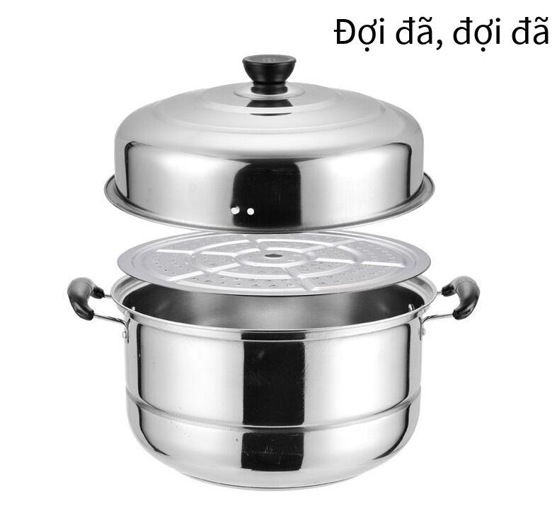 Đảm bảo chất lượng nồi hấp inox dày hợp chất đáy kích thước chân một lớp hai lớp hai lớp ba lớp nồi hấp súp nhiều lớp quà tặng