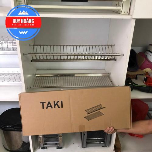 Giá Úp Bát Đĩa Chữ V 2 Tầng INOX 304 Nan Dẹt Chính Hãng