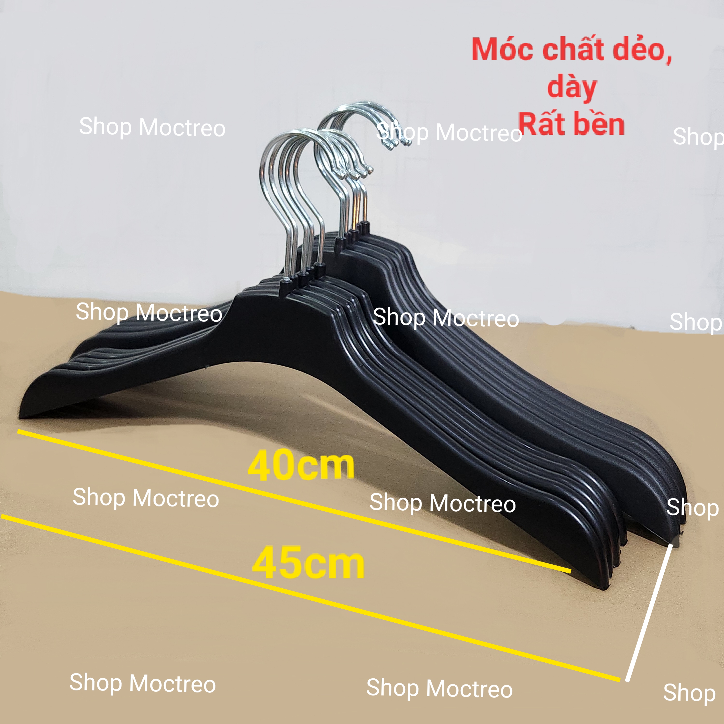 Móc Treo nhựa dẹt nam nữ rất bền (combo 10 cái )