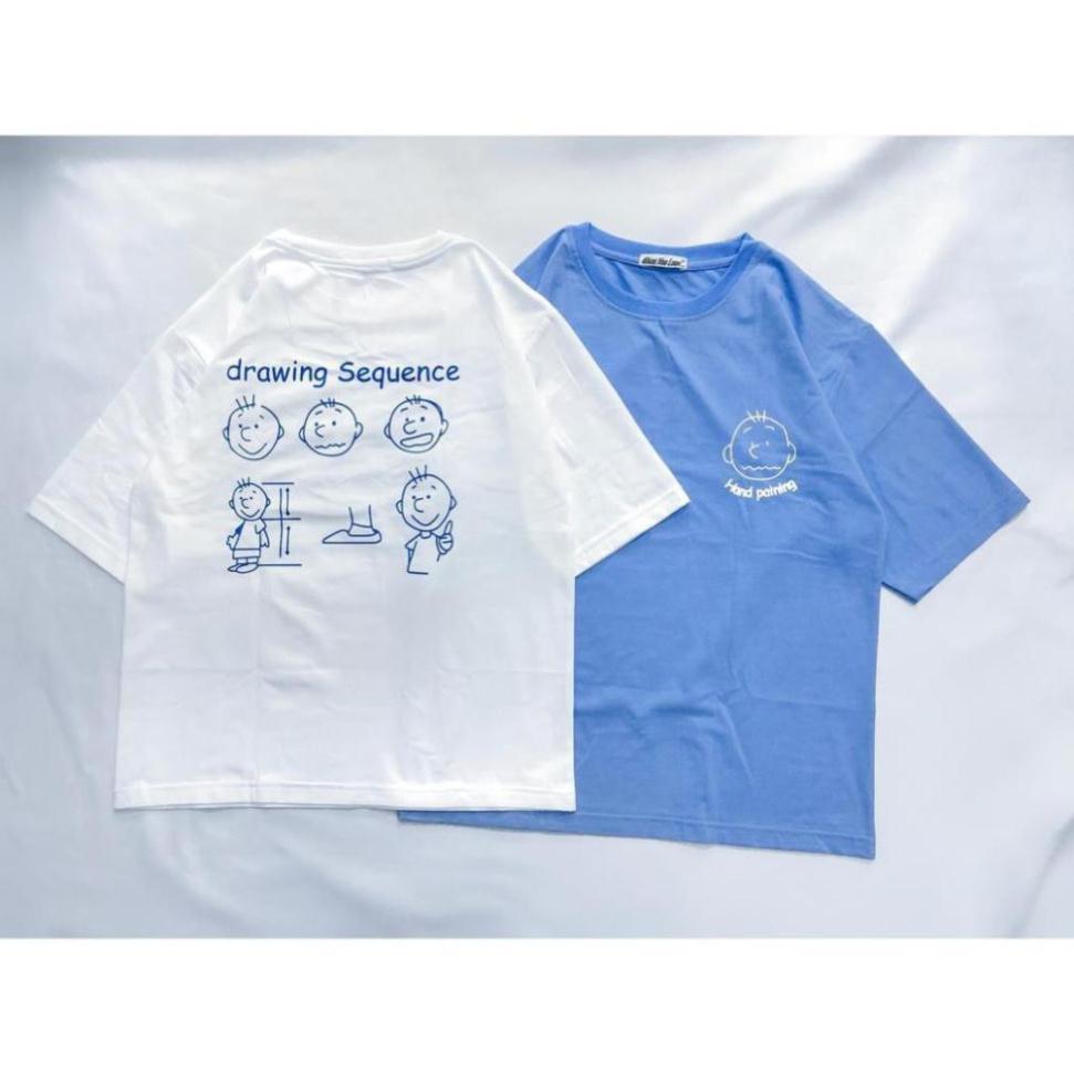 Áo Thun Tay Lỡ Unisex Form Rộng Drawing Sequence