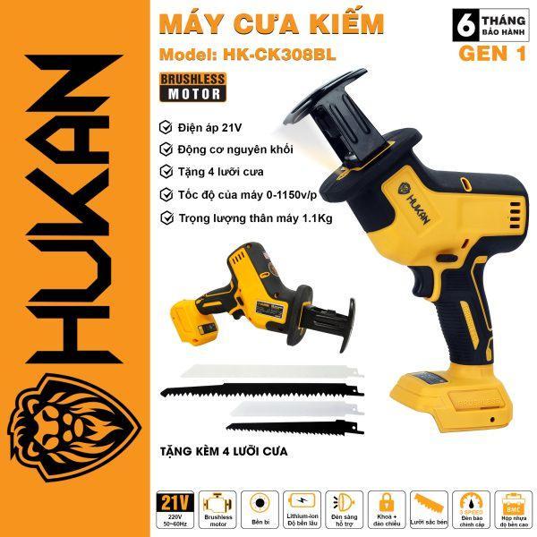 MÁY CƯA KIẾM HK-CK308BL HUKAN  ( 2PIN + 1 SẠC ) - HÀNG CHÍNH HÃNG