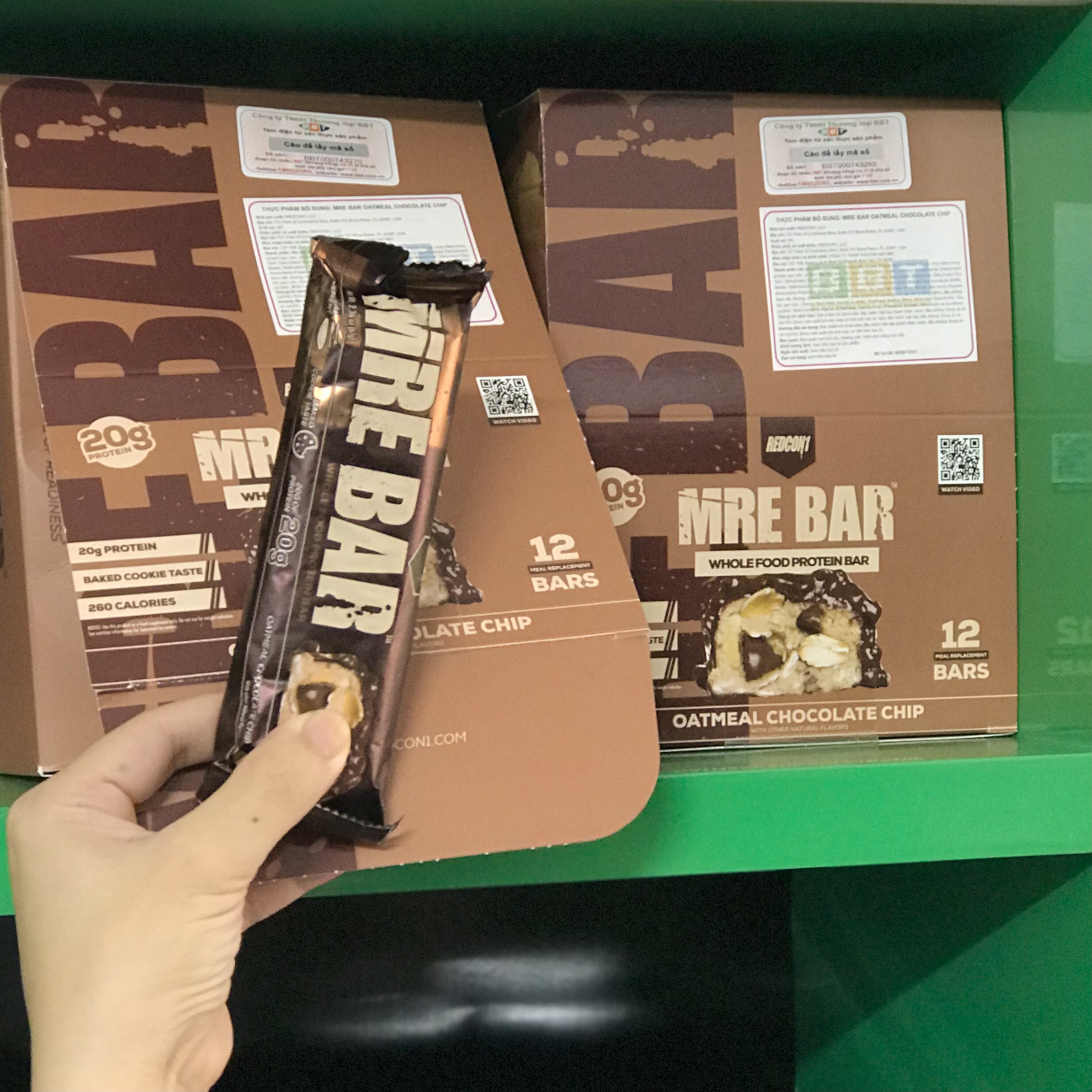 [Chính hãng] Thanh Protein MRE Bar Redcon1, Bữa ăn thay thế tiện lợi với 20g protein | Nhập khẩu USA