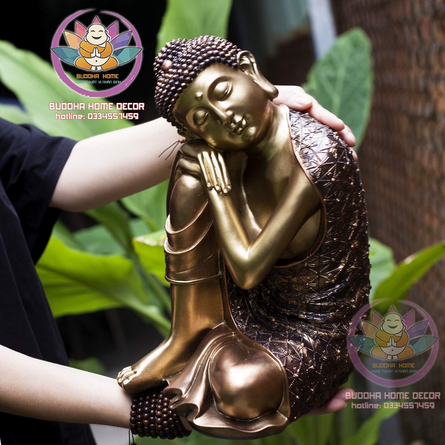 Tượng Phật An Nhiên 36 cm phong thủy thờ cúng