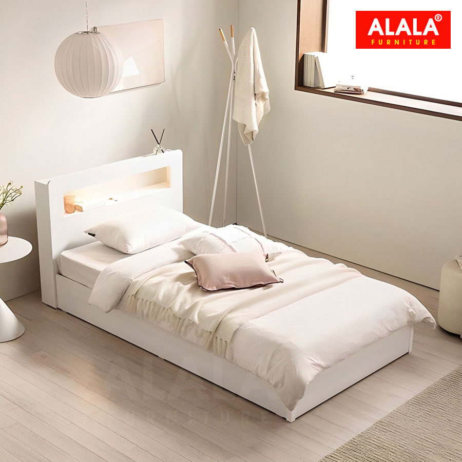Giường ngủ ALALA1215 + 3 hộc kéo / Miễn phí vận chuyển và lắp đặt/ Đổi trả 30 ngày/ Sản phẩm được bảo hành 5 năm từ thương hiệu ALALA/ Chịu lực 700kg