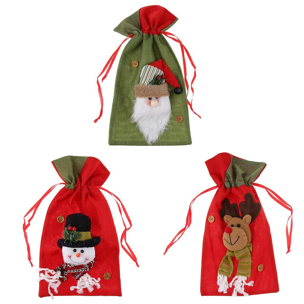Christmas Candy Gift Bag Drawstring Bags Christmas Party Favors