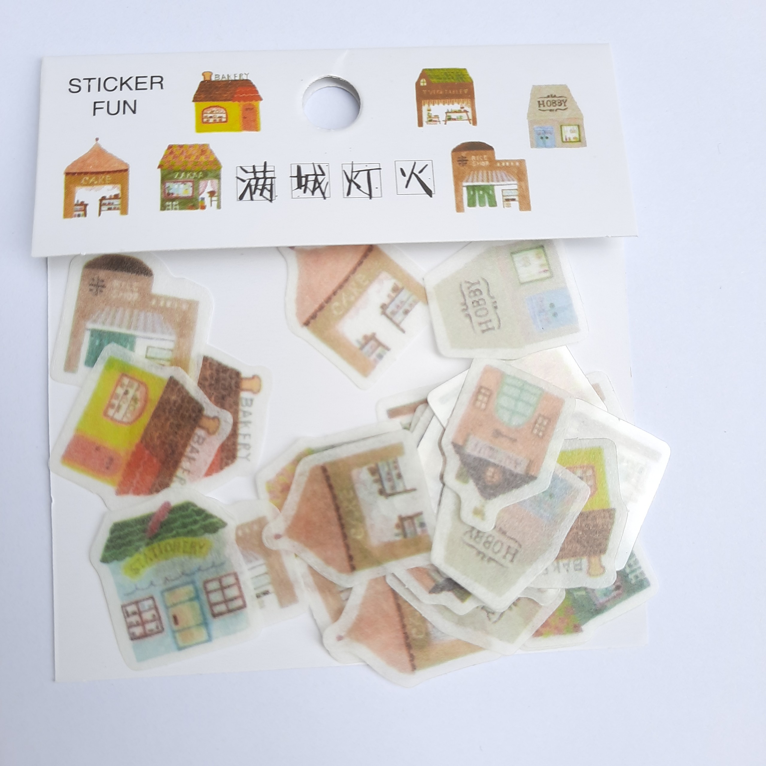 Bộ 32 Sticker Hình Dán Mini Ngôi Nhà