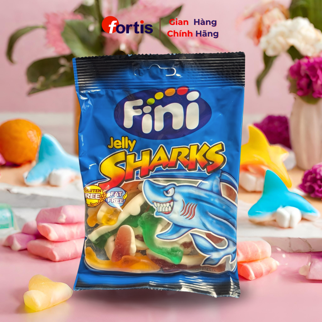 Kẹo dẻo Fini Jelly Sharks 90g