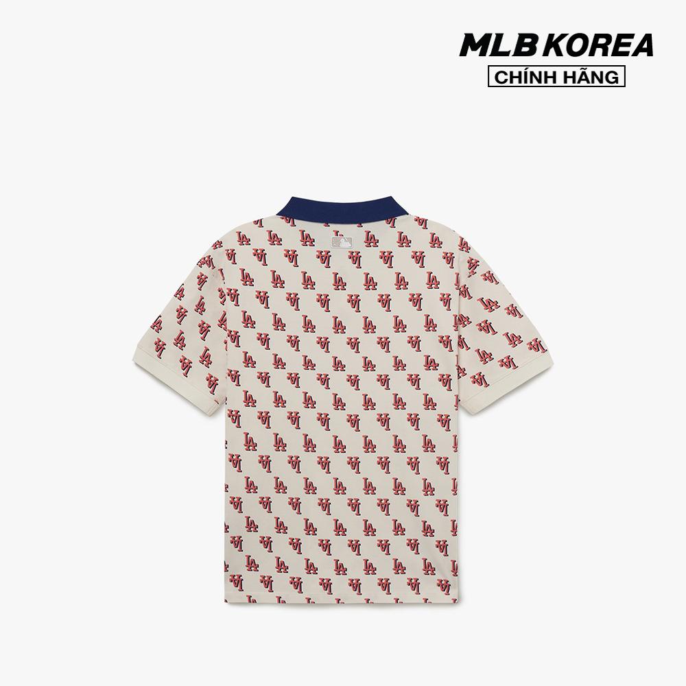 MLB - Áo polo nữ tay ngắn Classic Monogram Full Board 3FPQM0233
