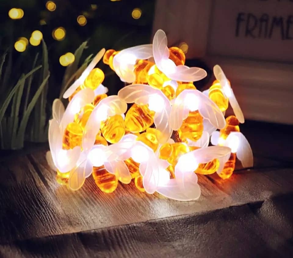 Chuỗi 30 Led Năng Lượng Mặt Trời trang trí hình con ong