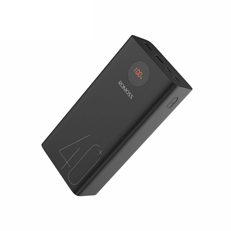 Pin dự phòng Romoss ZEUS 40+ dung lượng 40000mAh hỗ trợ sạc nhanh QC3.0 và sạc đảo chiều PD 18W (Đen) HÀNG CHÍNH HÃNG