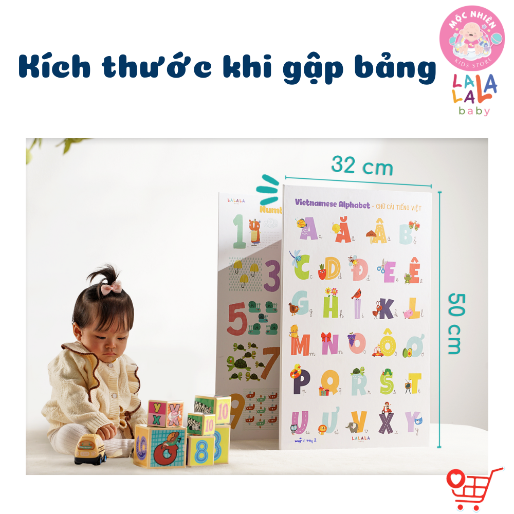 Bảng gấp thông thái - My First Learning chart (Dành cho bé từ 1 tuổi) - Lalala Baby