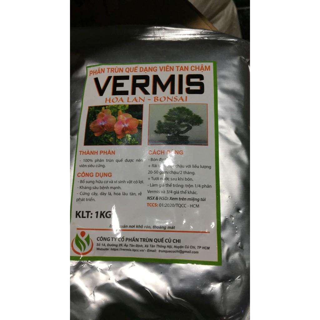 Phân trùn quế viên nén VERMIS tan chậm gói 01 kg