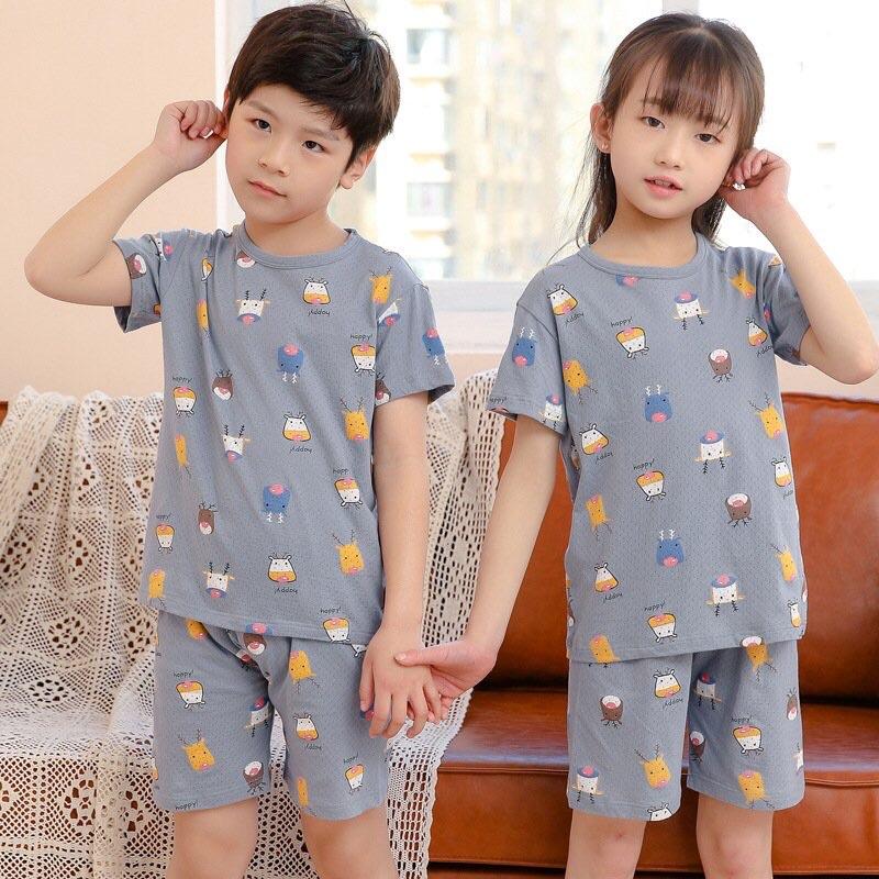 BT24 Size90-150(9-35kg) Bộ thun hè bé-vải thông hơi Hàn quốc 100% cotton xịn Quần áo trẻ em