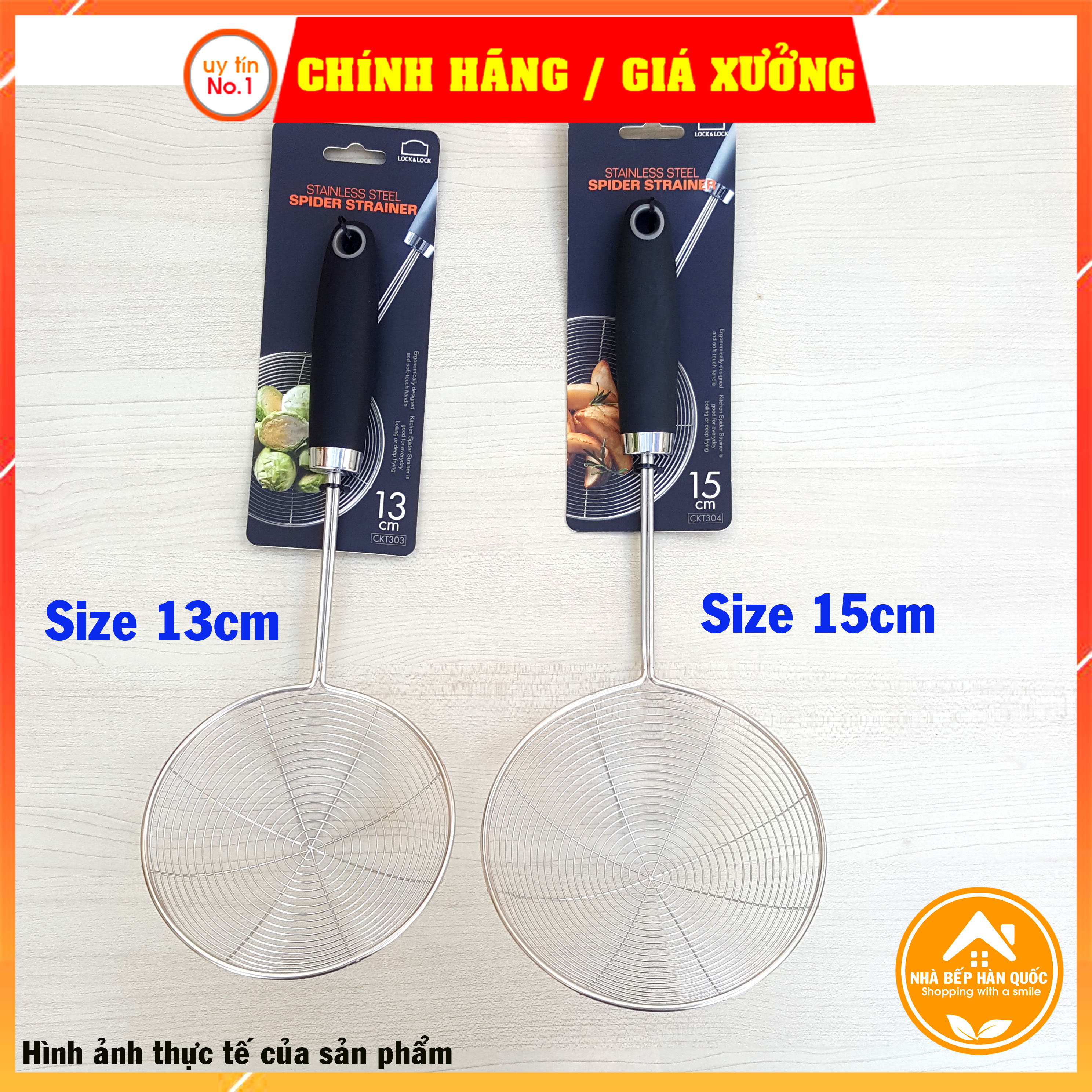 Dụng cụ ray lọc vớt thực phẩm Lock&Lock CKT303 CKT304