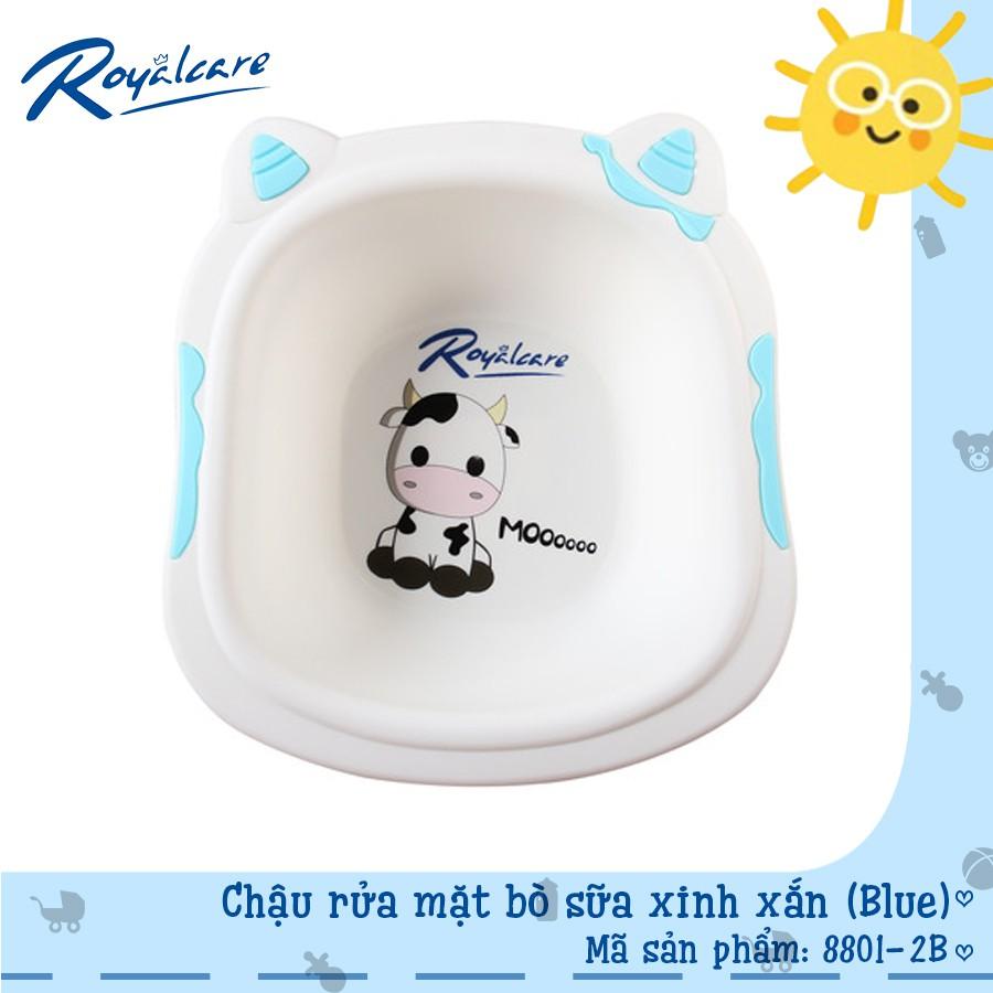 Chậu rửa mặt trẻ em in hình bò sữa xinh xắn Royalcare 8801-2B - tặng set đồ chơi tắm 2 món