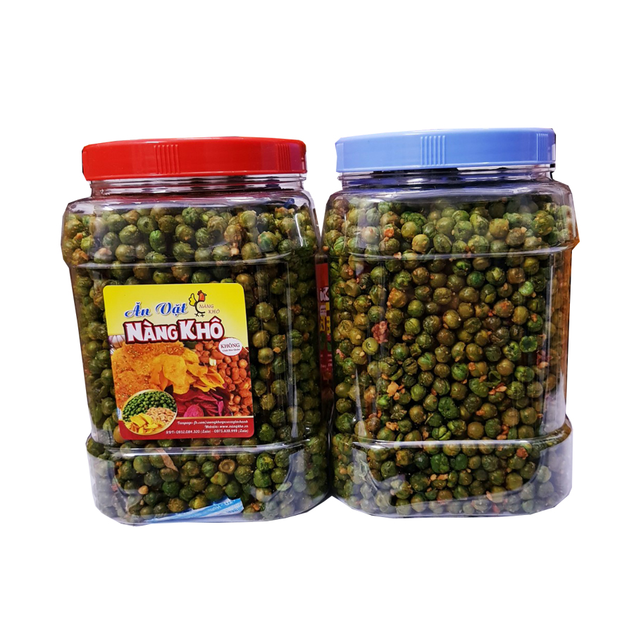 Hạt đậu hà lan rang tỏi ớt loại 1 thương hiệu Nàng Khô - 1 Kí