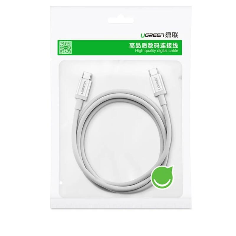 Ugreen UG60520US264TK 2M màu trắng Dây USB Type-C sang USB Type-C - HÀNG CHÍNH HÃNG