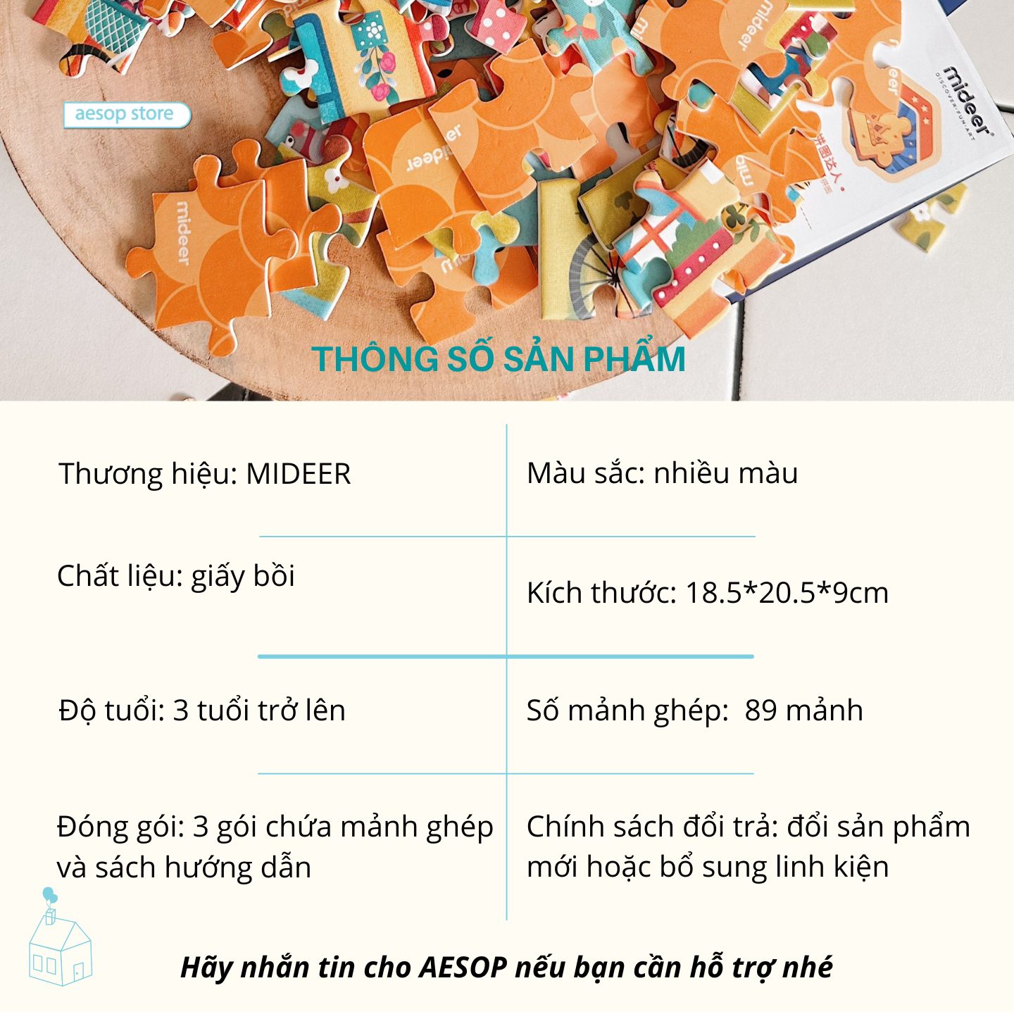 Đồ chơi xếp hình Lực lượng hỗ trợ trong thành phố 3in1 - Level 3 Mideer CT7049