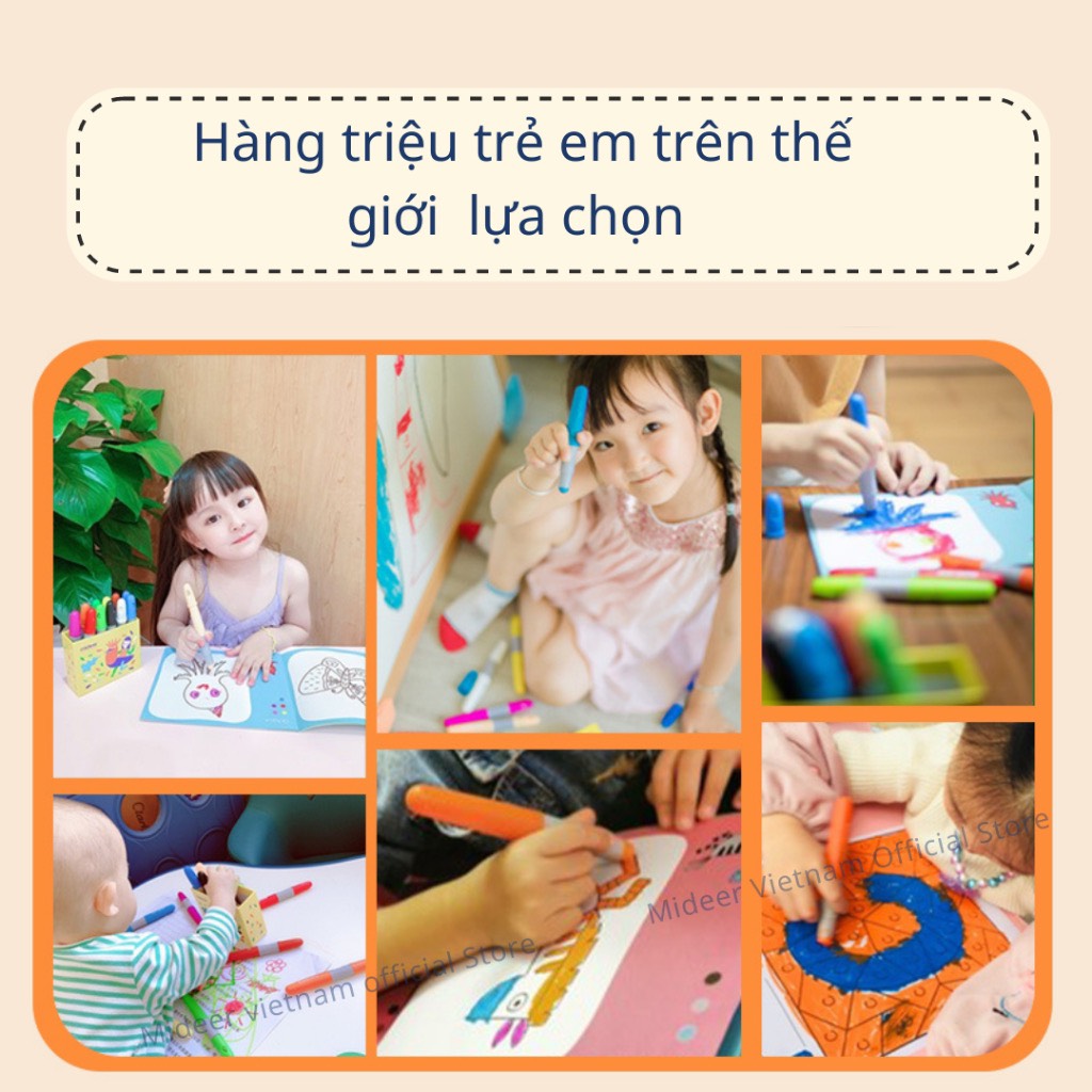 Bút màu hữu cơ Cho Bé Màu sáp Mideer Artist' Box, Đồ Chơi Sáng Tạo Cho Trẻ Em Từ 2,3,4,5,6,7,8,9 Tuổi