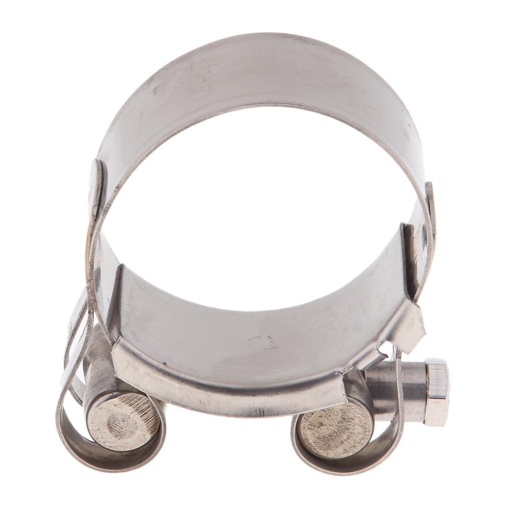 Heavy Duty Stainless Steel Motorcycle Exhaust Clamp Clip 44-47mm 48-51mm