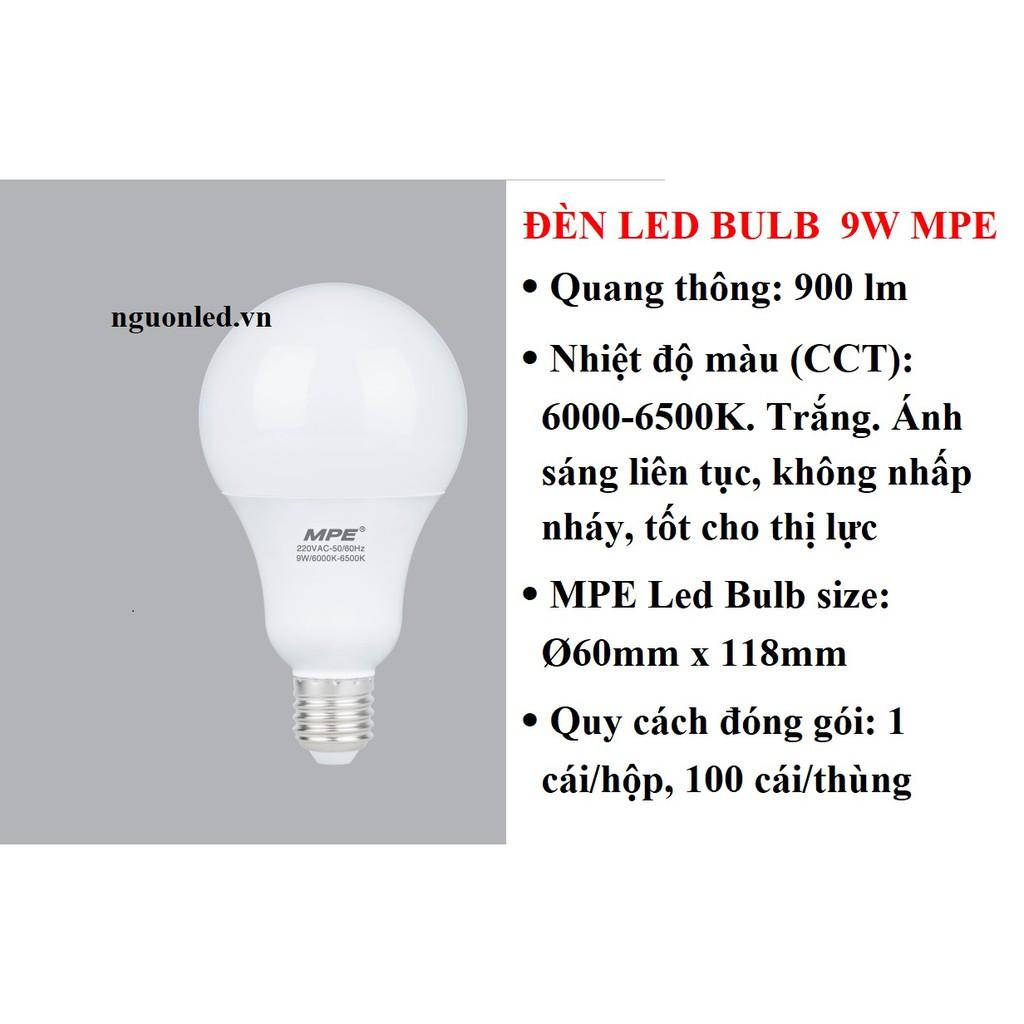 Đèn led bulb 9W/ 5W/ 3W tròn- ánh sáng trắng mpe, giá tốt, (NÊN MUA), chất lượng, uy tín, tiết kiệm điện năng