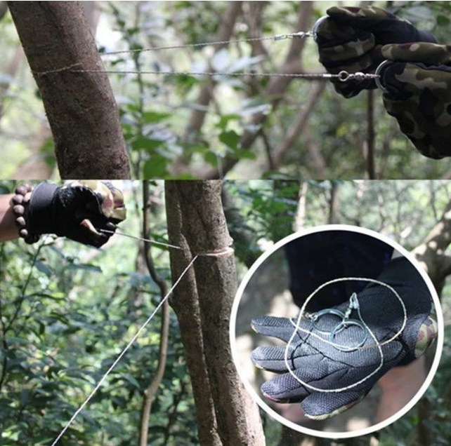 Dây Cưa Cây Sinh Tồn Bằng Thép Khi Đi Du Lịch Dài 71Cm