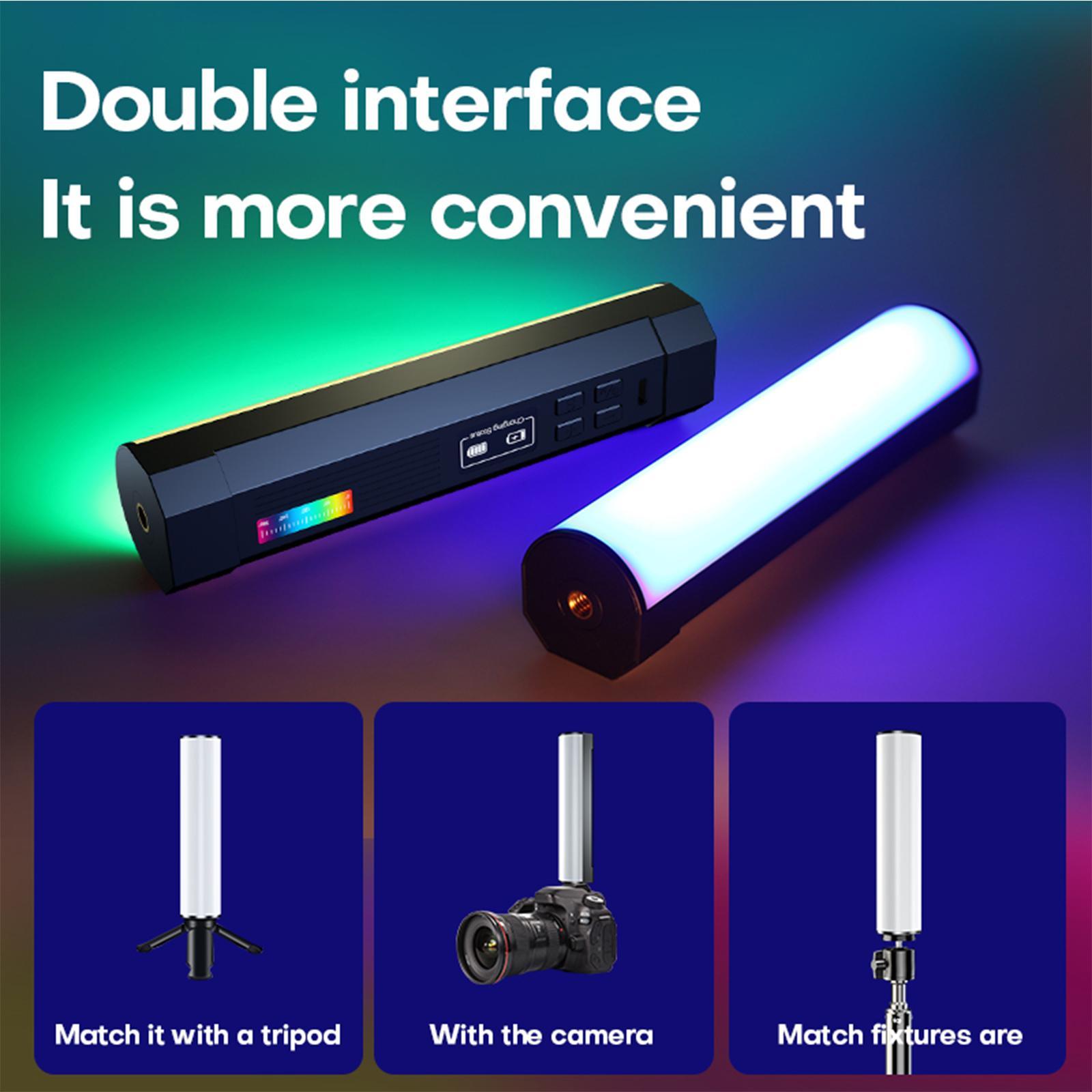 Handheld Light Portable for Photography Video 2000mAh RGB Light Stick