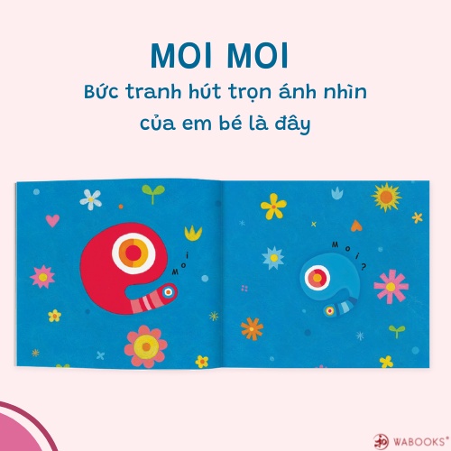 Sách Ehon - Set 3 cuốn Moi Moi và những người bạn - Dành cho trẻ từ 0-2 tuổi