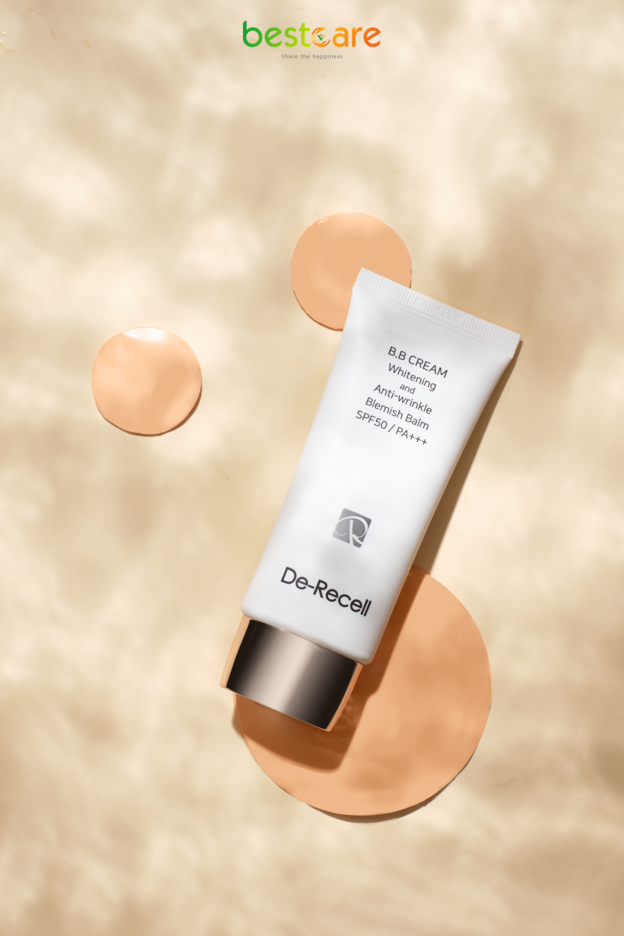 Kem Nền Che Khuyết Điểm Dưỡng Ẩm Chống Tia UVB - DE-RECELL BB CREAM (SPF 50+/PA+++)