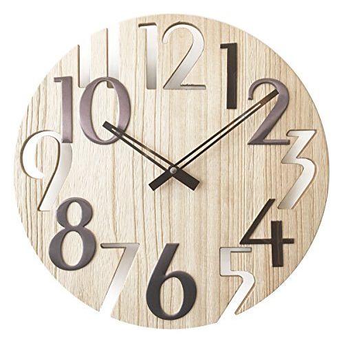 20 MẪU ĐỒNG HỒ - Đồng hồ Gỗ treo tường chất liệu gỗ máy kim thiết kế in theo yêu cầu trang trí nhà và quán café*7
