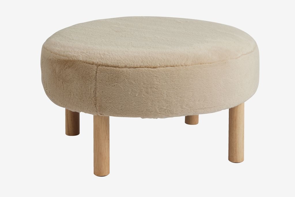 Ghế đôn | JYSK Ramsdal | gỗ công nghiệp/vải polyester | be/sồi | DK70xC40cm