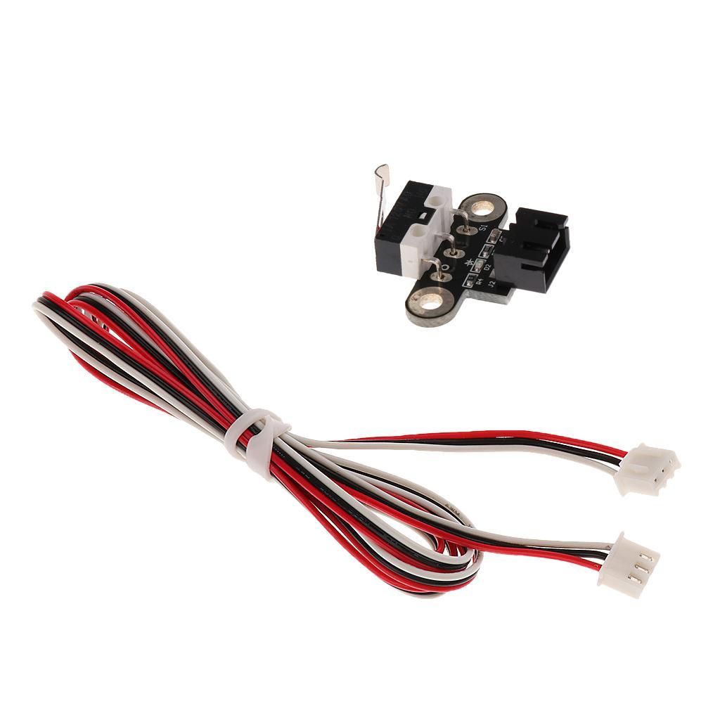 2 Pieces 3D Printer Endstops/ Limit Switch/ Mechanical Switch Module with Wiring Normally Open for CNC Machine or RepRap 3D Printer