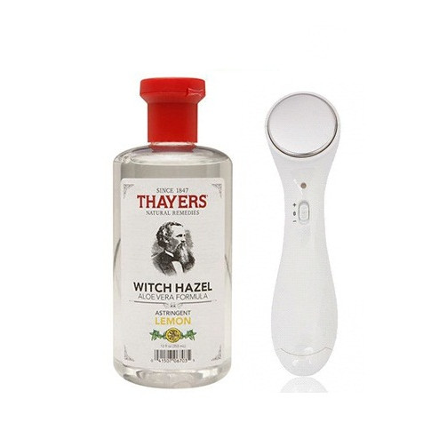 Nước Hoa Hồng Không Cồn Se Khít Lỗ Chân Lông Thayers Witch Hazel Toner 355ml Tặng Kèm Máy Massage Mặt Ion Thẩm Thấu Kem Dưỡng