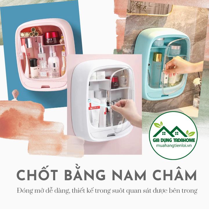 TỦ ĐỰNG MỸ PHẨM, TRANG SỨC, TỦ THUỐC Y TẾ TREO TƯỜNG CHỐNG NƯỚC (TẶNG KÈM MIẾNG DÁN) VIỆT NHẬT HOKORI 3635 - TADAHOME