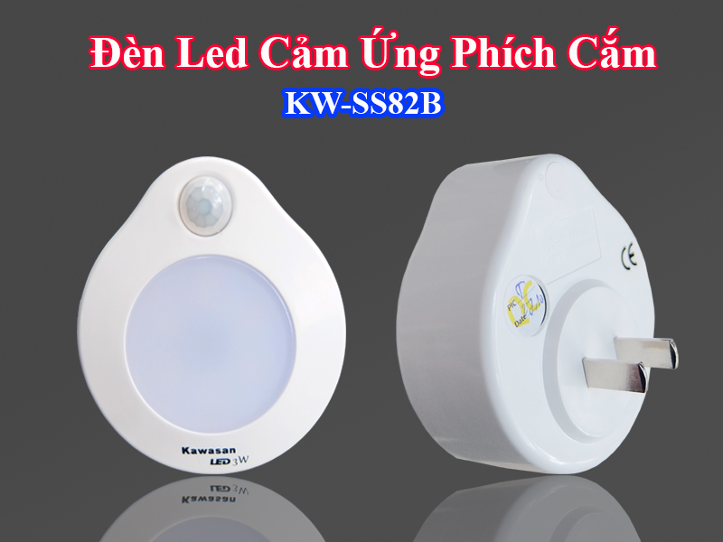 Đèn Cảm Ứng Phích Cắm KAWASAN SS82B- Hàng Chính Hãng