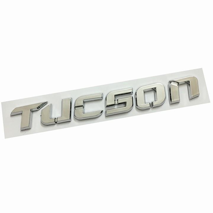 Tem Logo Chữ Nổi TUCSON Dán Đuôi Xe